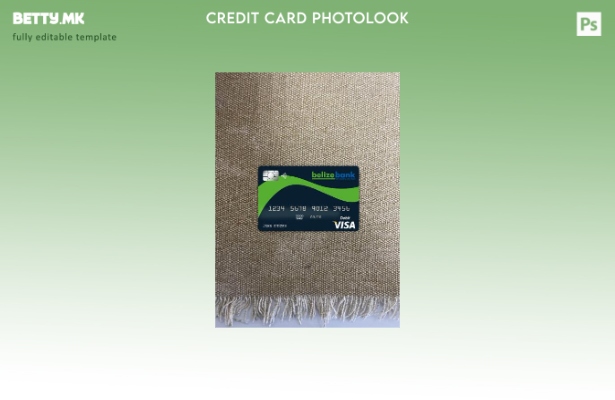 модерен стил Белизе Белизебанк виза картичка photolook пред шаблон